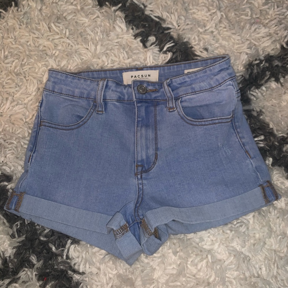 pacsun high rise jean shorts